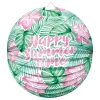 Papirlykt Rund Happy Summer Time