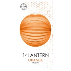 Papirlykt Rund Oransje
