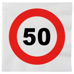 Papirservietter Trafikkskilt 50