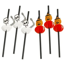 Papirsugerør Halloween Skjelett