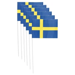 Pappflagg Sverige på Pinne