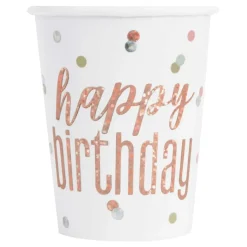 Pappkopper Happy Birthday Roségull Skimmer