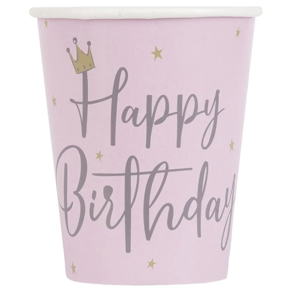 Pappkopper Happy Birthday Stjerner