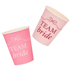 Pappkopper Team Bride Rosa Sløyfe