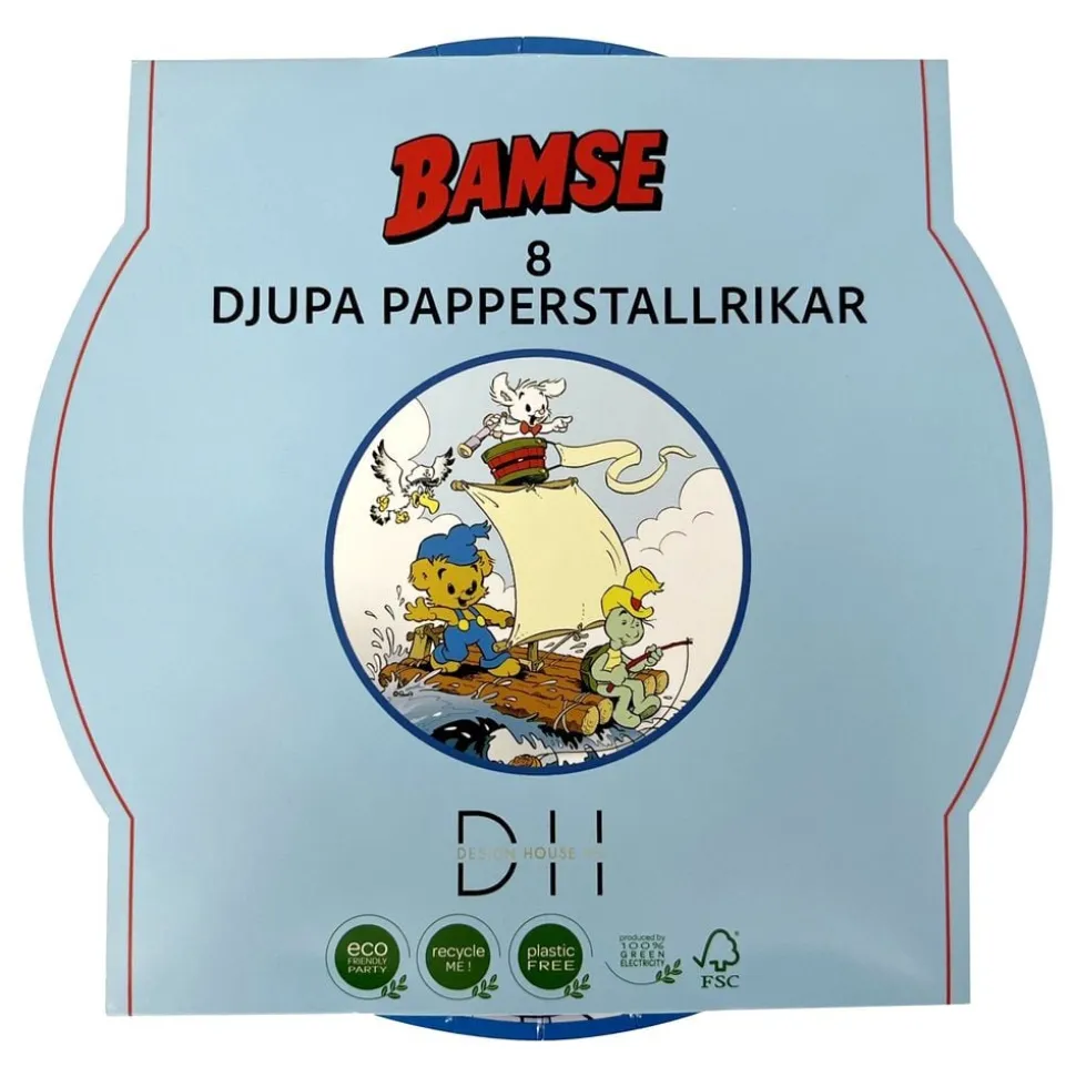 Pappskåler Båt Bamse