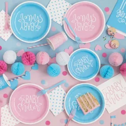 Papptallerkener Baby Shower Rosa