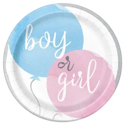 Papptallerkener Gender Reveal He & She