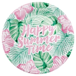 Papptallerkener Happy Summer Time