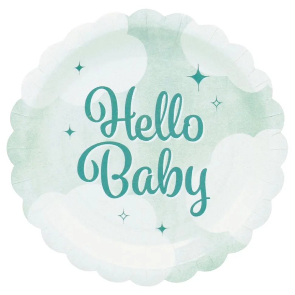 Papptallerkener Hello Baby