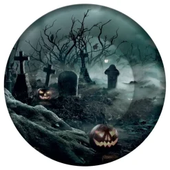Papptallerkener Kirkegård halloween