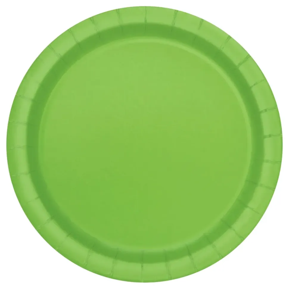 Papptallerkener limegrønn