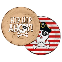 Papptallerkener Pirat Hip Hip Ahoy