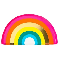 Papptallerkener Rainbow Brights