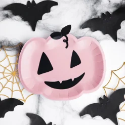 Papptallerkener Rosa Gresskar Halloween
