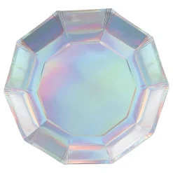 Papptallerkener Tiokantet Holografiske