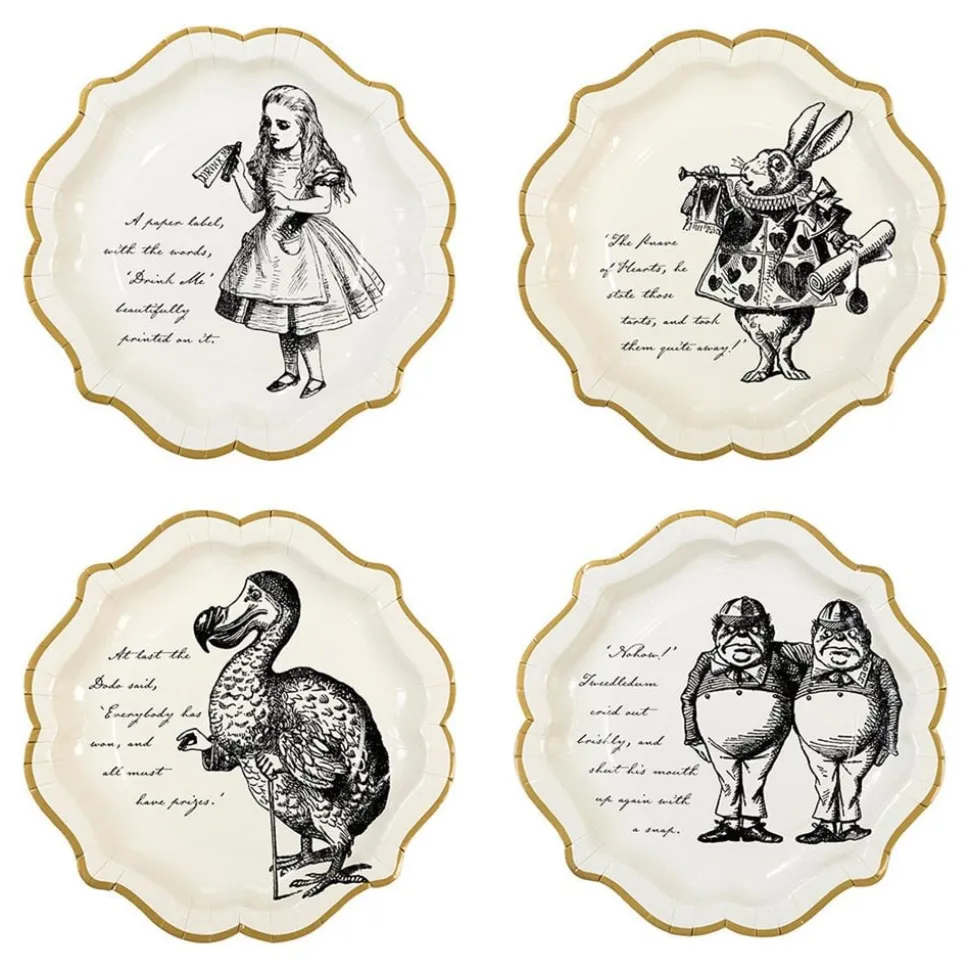 Papptallerken Mad Hatter Alice Wonderland