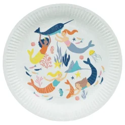 Papptallerken Mermaid Waves