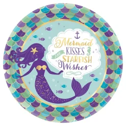 Papptallerken Mermaid Wishes