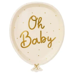 Papptallerken Oh Baby Ballong