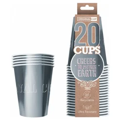 Party Cups Papir Sølv Metallic