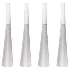 Partyfløyter Sølv Glitter