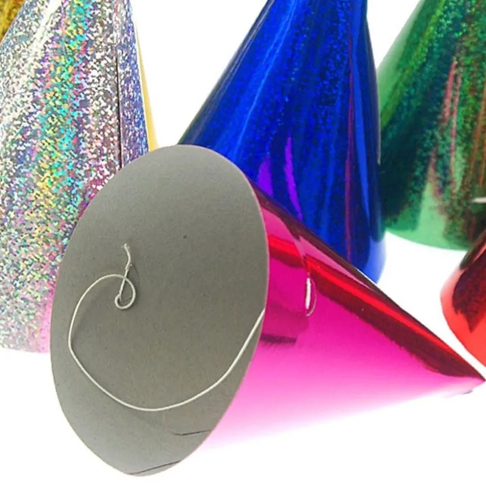Partyhatter Holografiske Flerfargede