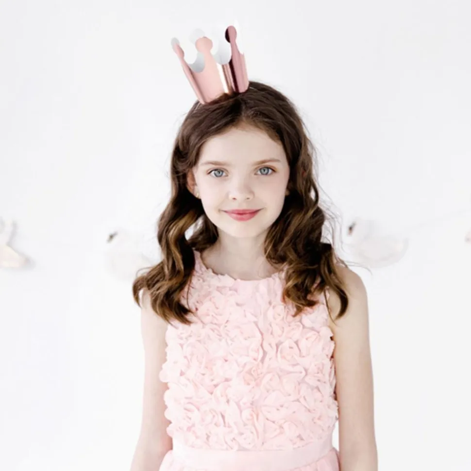 Partyhatter Krone Rosa