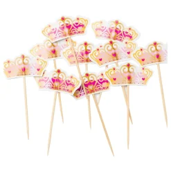 Partypicks Prinsessekrone Rosa