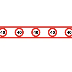 Partytape Trafikkskilt 40