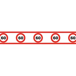 Partytape Trafikkskilt 60