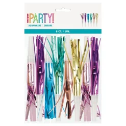 Partytuter Metallic Flerfargede med Frynser
