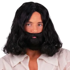 Parykksett Jesus Svart