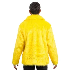 Pelsjakke Gul