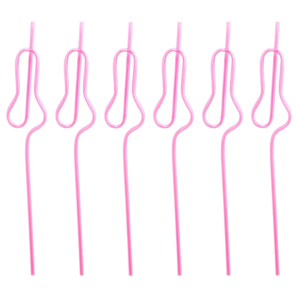 Penis Sugerør Rosa Gjenbrukbare