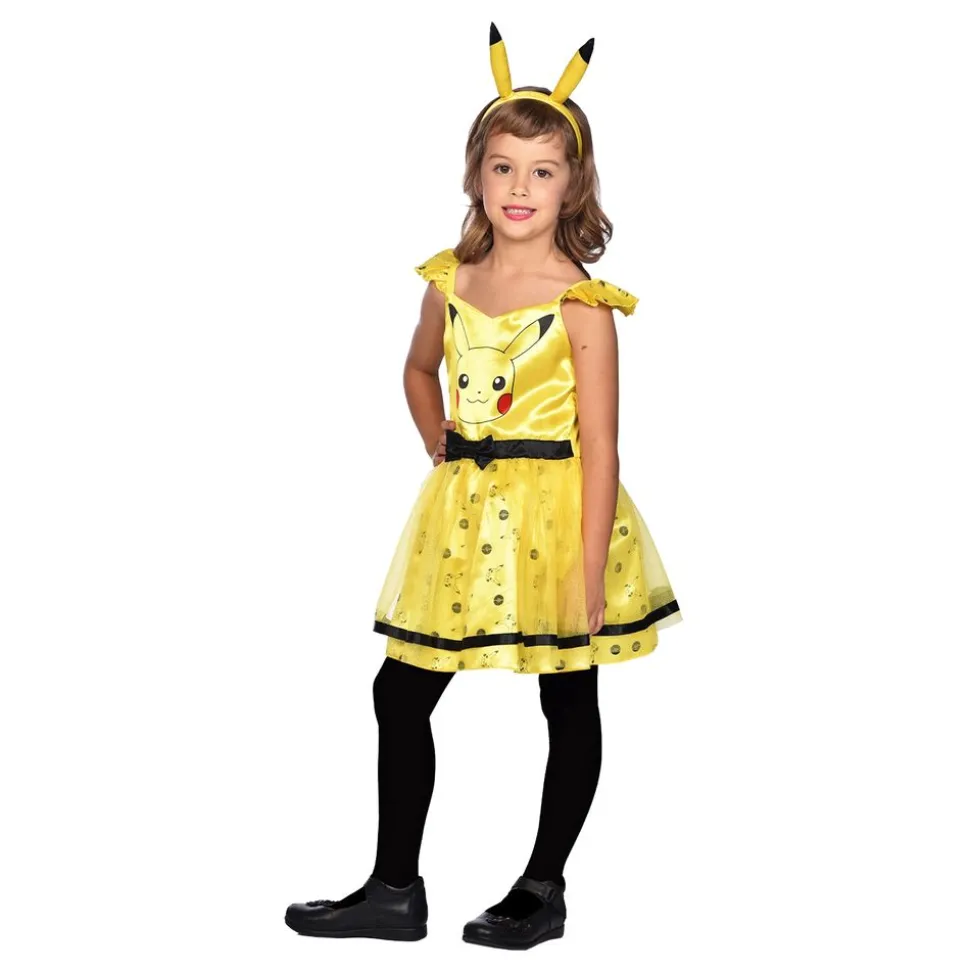 Pikachu Kjole Barn Kostyme