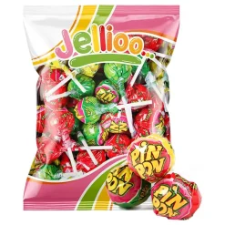 Pin Pon Lollipop Gum Sour Miks Storpakning