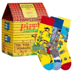 Pippi Langstrømpe™ Villa Villekulla Sokker til Barn Gaveeske