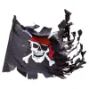 Piratflagg Jolly Roger Slitt