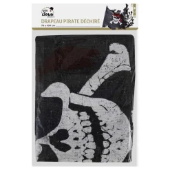 Piratflagg Jolly Roger Slitt