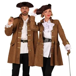 Piratjakke Brun Dame Deluxe