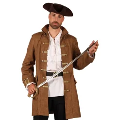 Piratjakke Brun Herre Deluxe