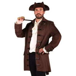 Piratjakke Brun Herre Deluxe