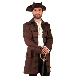 Piratjakke Brun Herre Deluxe