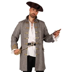 Piratjakke Grå Herre Deluxe