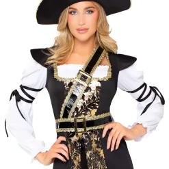 Pirat Kaptein Dame Deluxe Kostyme