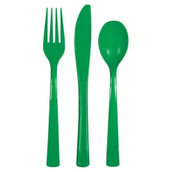 Plastbestikk Grønt