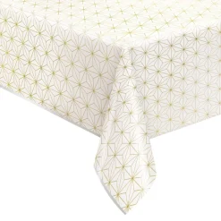 Plastduk Geometrisk Gull