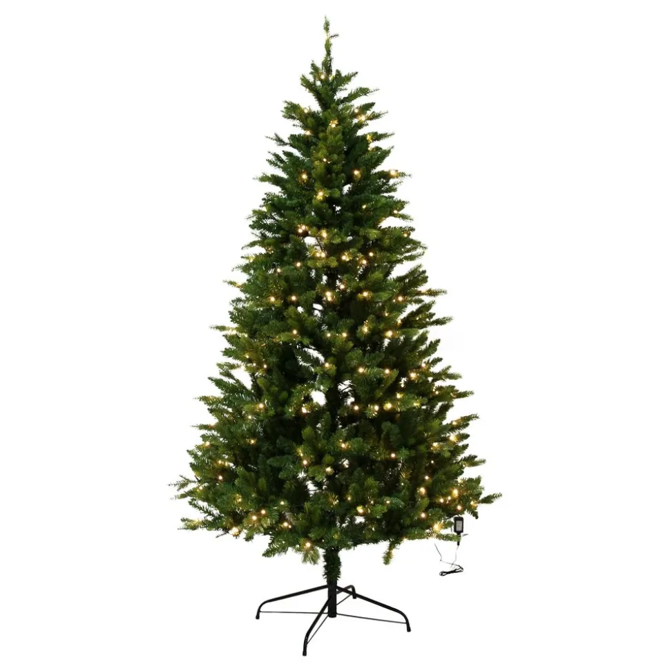Plastjuletre med LED-belysning