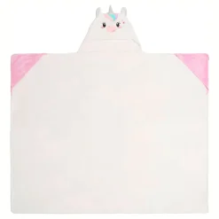 Pledd med hette Unicorn