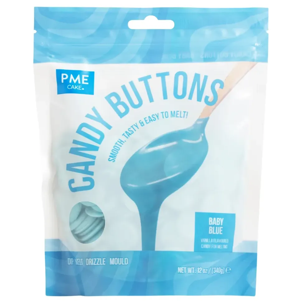 PME Candy Buttons Lyseblå